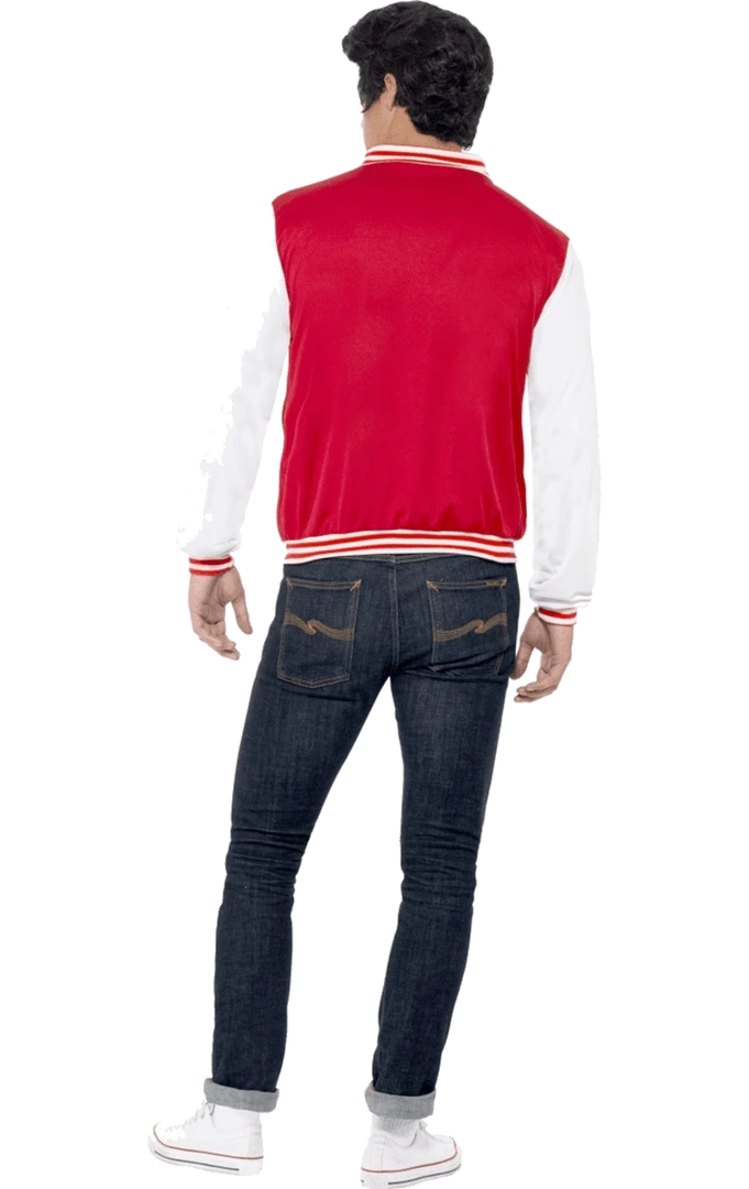 Smiffys All Mens Costumes Adult 50's College Jock Letterman Jacket