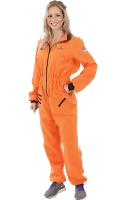 Orion Costumes Womens Orange Astronaut Costume All Womens Costumes