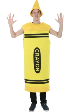 Orion Costumes Adult Yellow Crayon Costume