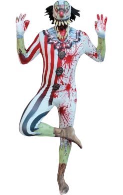 Body Republic Adult Jaw Dropper Clown Morphsuit
