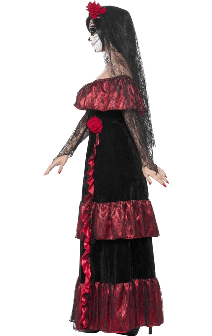 Smiffys Womens Day Of The Dead Bride Costume