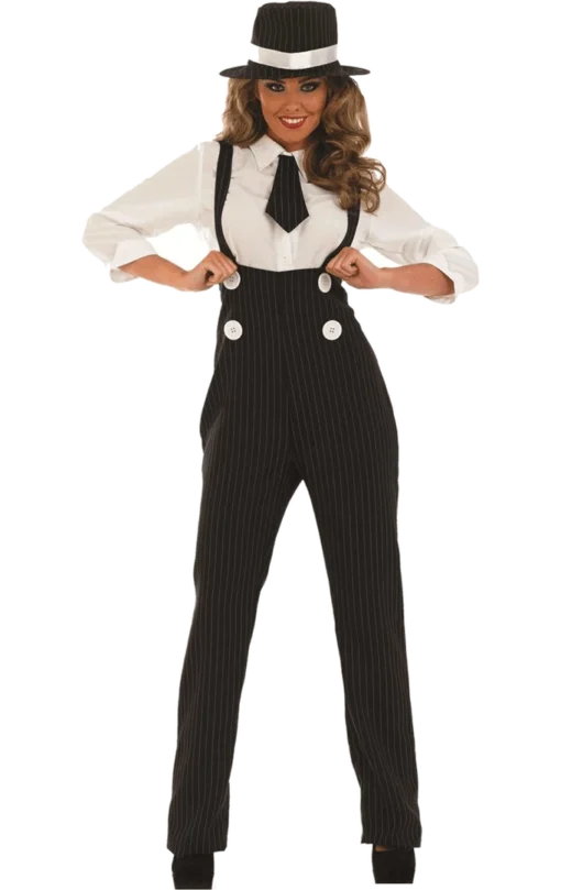 Fun Shack Adult Black Lady Gangster Costume All Womens Costumes