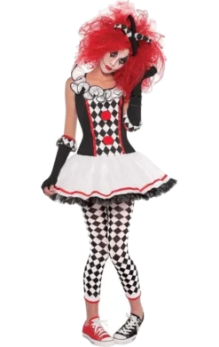 Amscan All Womens Costumes Teen Harlequin Jester Costume