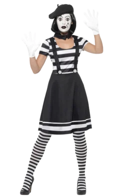 Smiffys Womens Mime Artist Costume