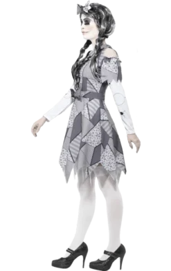 Smiffys All Womens Costumes Adult Damaged Doll Halloween Costume