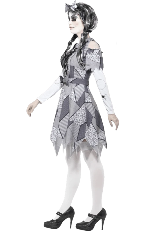 Smiffys All Womens Costumes Adult Damaged Doll Halloween Costume