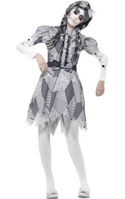 Smiffys All Womens Costumes Adult Damaged Doll Halloween Costume