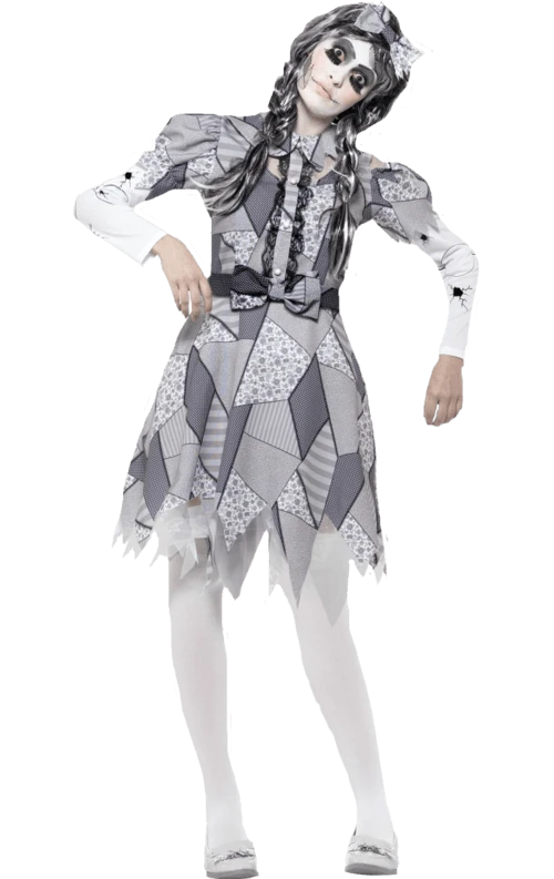 Smiffys All Womens Costumes Adult Damaged Doll Halloween Costume