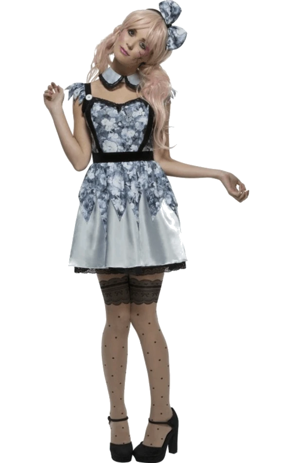 Smiffys Fever Broken Doll Annie Halloween Costume All Womens Costumes