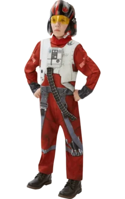 Rubies All Boys Costumes Kids Deluxe Star Wars Poe X-Wing Fighter Costume