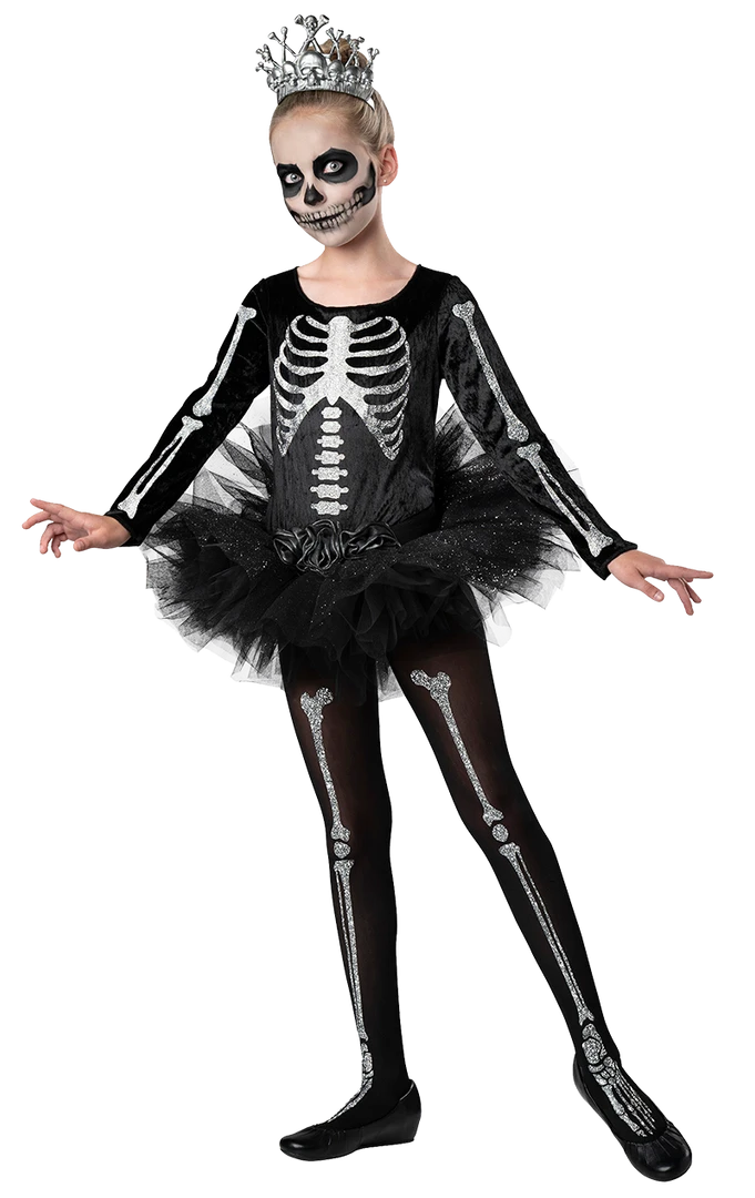 InCharacter Costumes Skeleton Ballerina Costume All Girls Costumes
