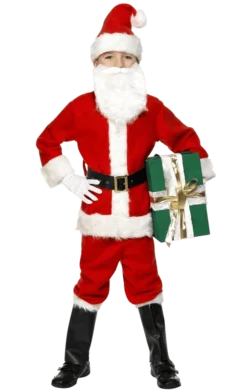 Smiffys Child Deluxe Santa Costume Christmas