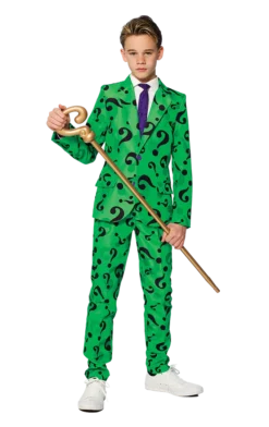World Book Day Kids Suitmeister Riddler Costume
