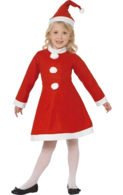 Smiffys Child Santa Girl Costume