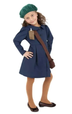 Smiffys Child World War II Evacuee Girl Costume All Girls Costumes