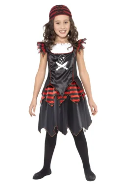 Smiffys Child Gothic Pirate Costume All Girls Costumes