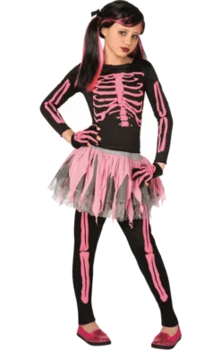 Palmer Childrens Pink Skeleton Costume All Girls Costumes