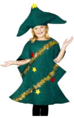 Smiffys All Girls Costumes Child Christmas Tree Costume