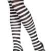 Smiffys Black And White Striped Stockings