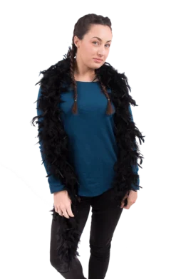 Bristol Novelty 1920s Black Feather Boa
