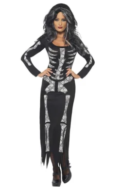 Smiffys Skeleton Dress Costume All Womens Costumes