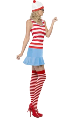 Smiffys All Womens Costumes Ladies Where's Wally Costume