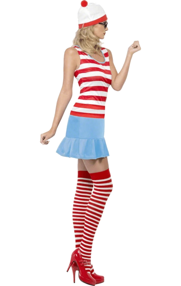 Smiffys All Womens Costumes Ladies Where's Wally Costume