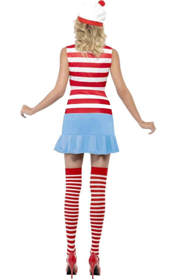 Smiffys All Womens Costumes Ladies Where's Wally Costume