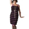Rubies Purple & Black Flapper Dress