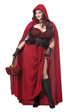California Costumes All Womens Costumes Dark Red Riding Hood Costume (Plus Size)