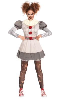 Leg Avenue All Womens Costumes Ladies Creepy Clown Costume