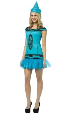 Rasta Imposta Crayola Steel Blue Glitter All Womens Costumes