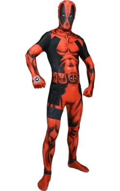 Body Republic All Mens Costumes Deadpool Zappar Morphsuit Costume