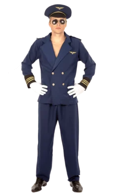 RG Costumes & Accessories Flight Captain STD All Mens Costumes