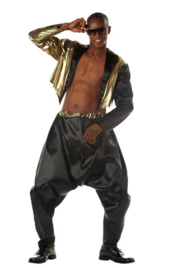 California Costumes Adult Old School Rapper 80s Costume