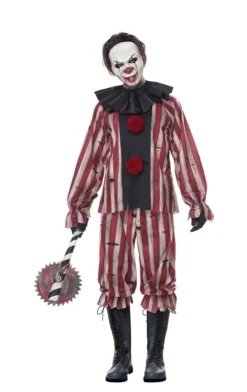 California Costumes Mens Plus Size Nightmare Clown Costume