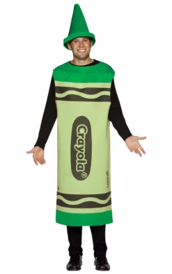 Rasta Imposta Crayola Crayons-Green All Mens Costumes
