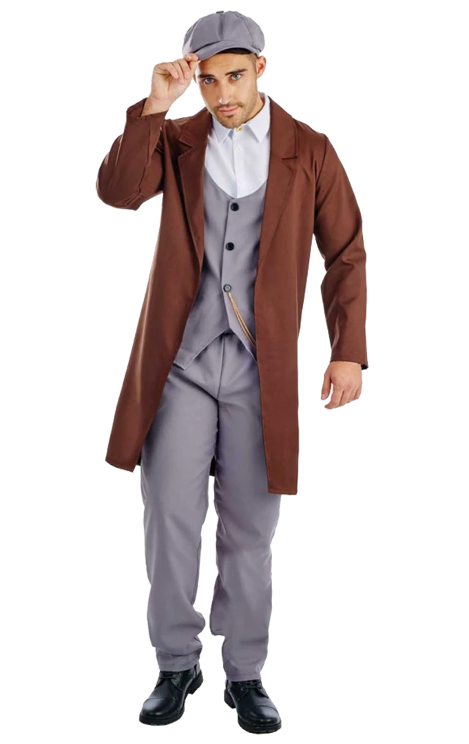 Fun Shack All Mens Costumes Peaky Blinders Gangster Costume