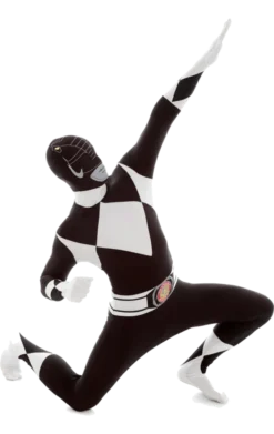 Body Republic All Mens Costumes Black Power Ranger Morphsuit