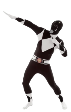 Body Republic All Mens Costumes Black Power Ranger Morphsuit