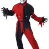California Costumes All Mens Costumes Red And Black Evil Jester Costume