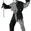 California Costumes All Mens Costumes Adult Black And White Evil Jester Costume