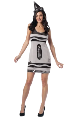 Rasta Imposta Adult Silver Crayola Tutu Dress Costume