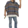 Smiffys Adult Authentic Looking Poncho All Mens Costumes