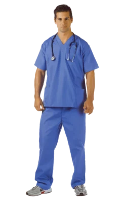 Underwraps Blue Hospital Scrubs