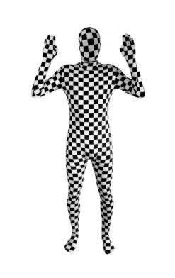 Body Republic All Mens Costumes Checked Morphsuit