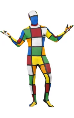 Smiffys Rubik's Cube Second Skin Costume