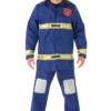 Rubies Mens Blue Fireman Costume