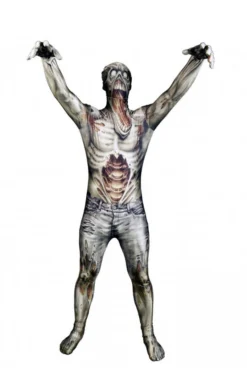 Body Republic Screaming Zombie Morphsuit All Mens Costumes