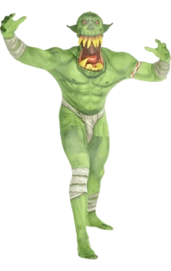 Body Republic Orc Jaw Dropper Green Morphsuit